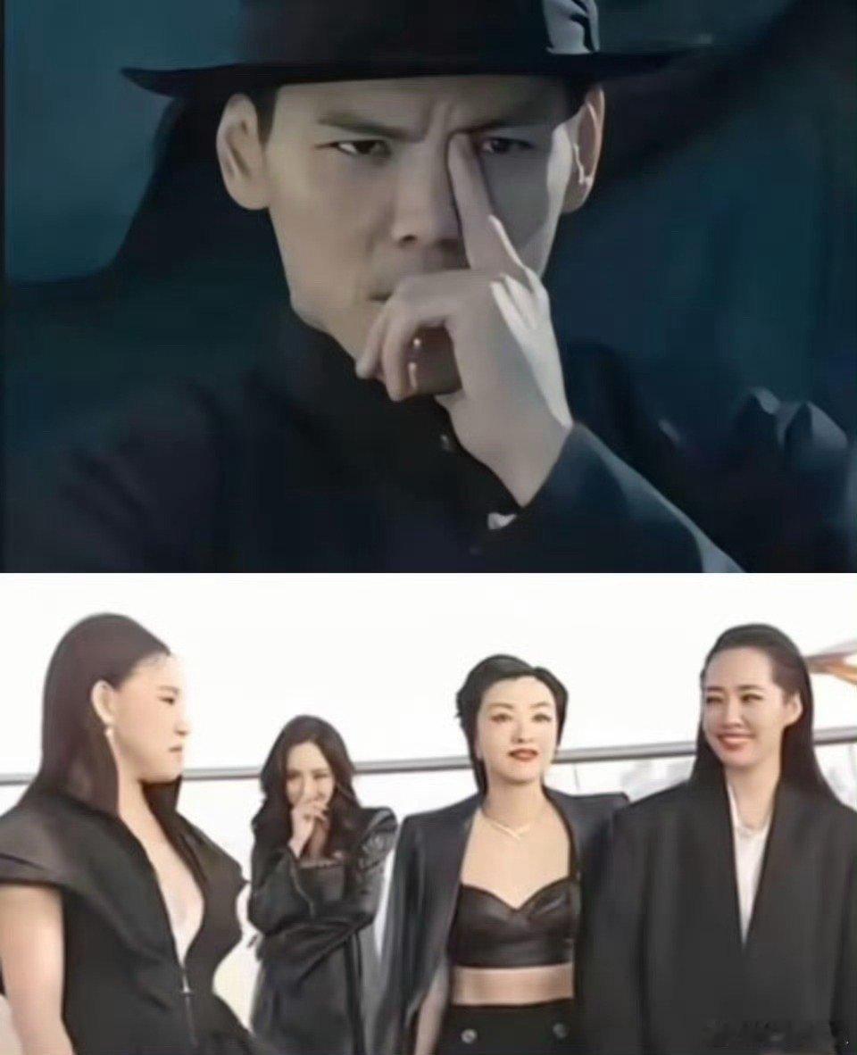 杨幂在郭碧婷后面模仿向佐  幂姐跟着郭碧婷时的模仿秀，简单几个动作，就将轻松氛围