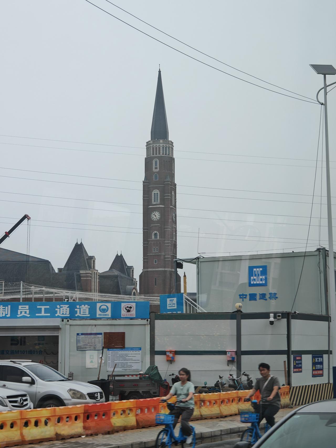 北京通州T8公交车上随手一拍城市风景
