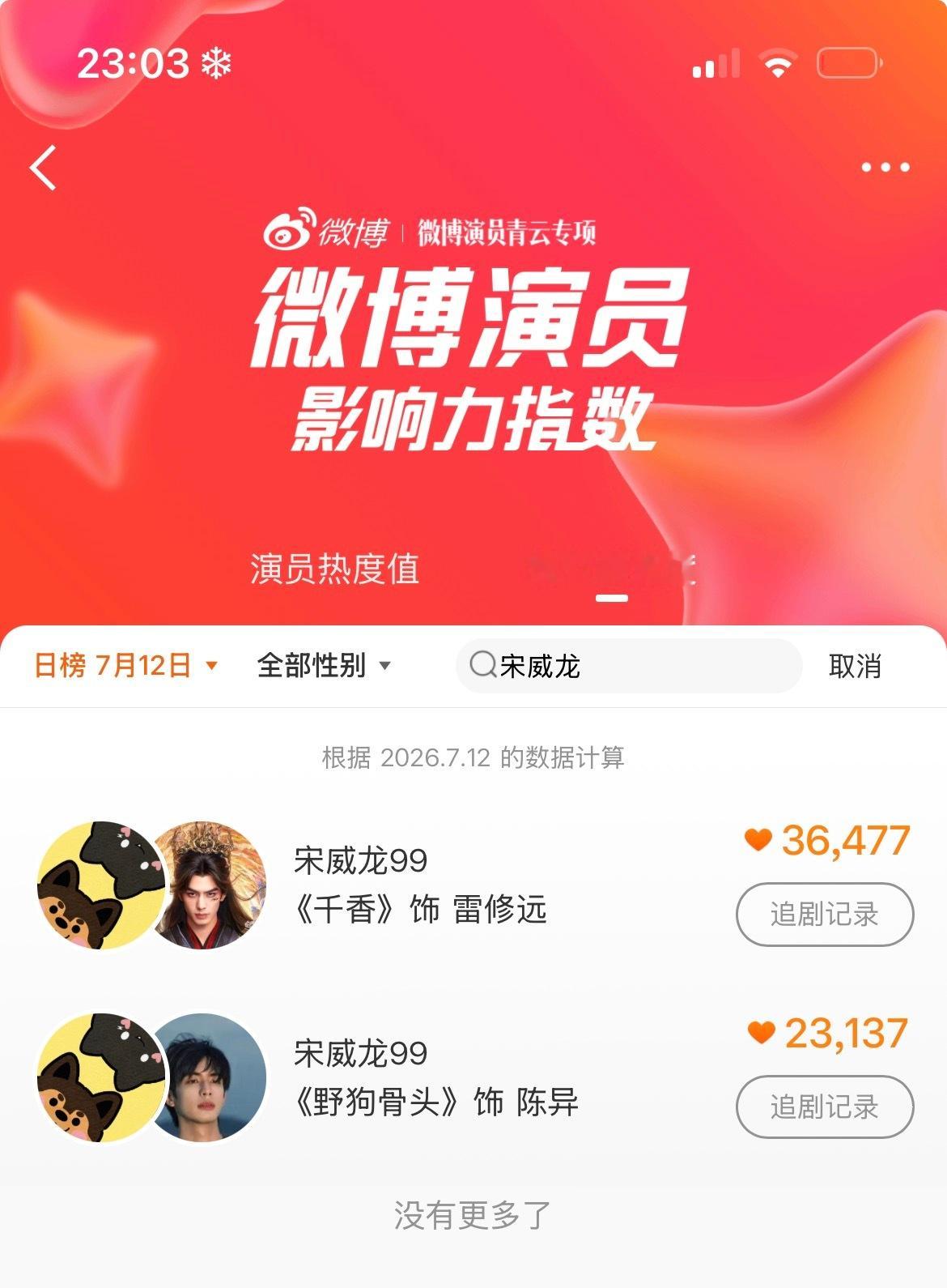 宋威龙 被超了 切浩点点宋威龙陈异  网页链接