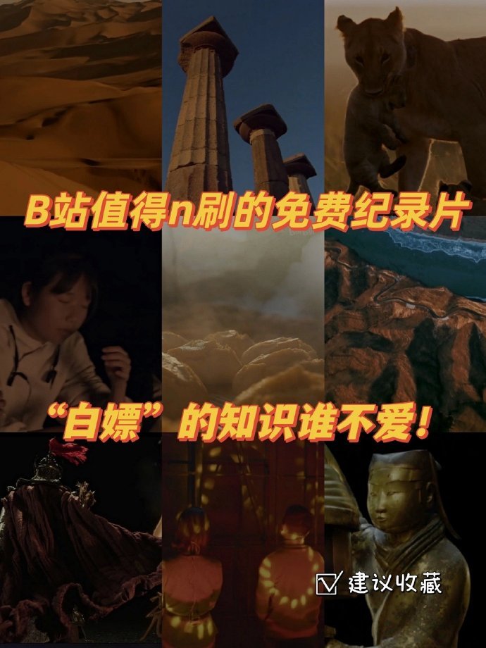 🎬B站高评免费纪录片！快快码住！ 