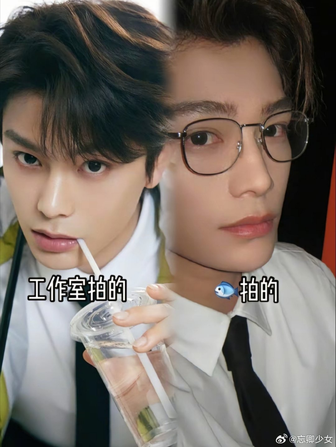 禹宙中欣[超话]  他总是这种无辜的小眼神看🐟眼睛的厚度其实好像没有600度。