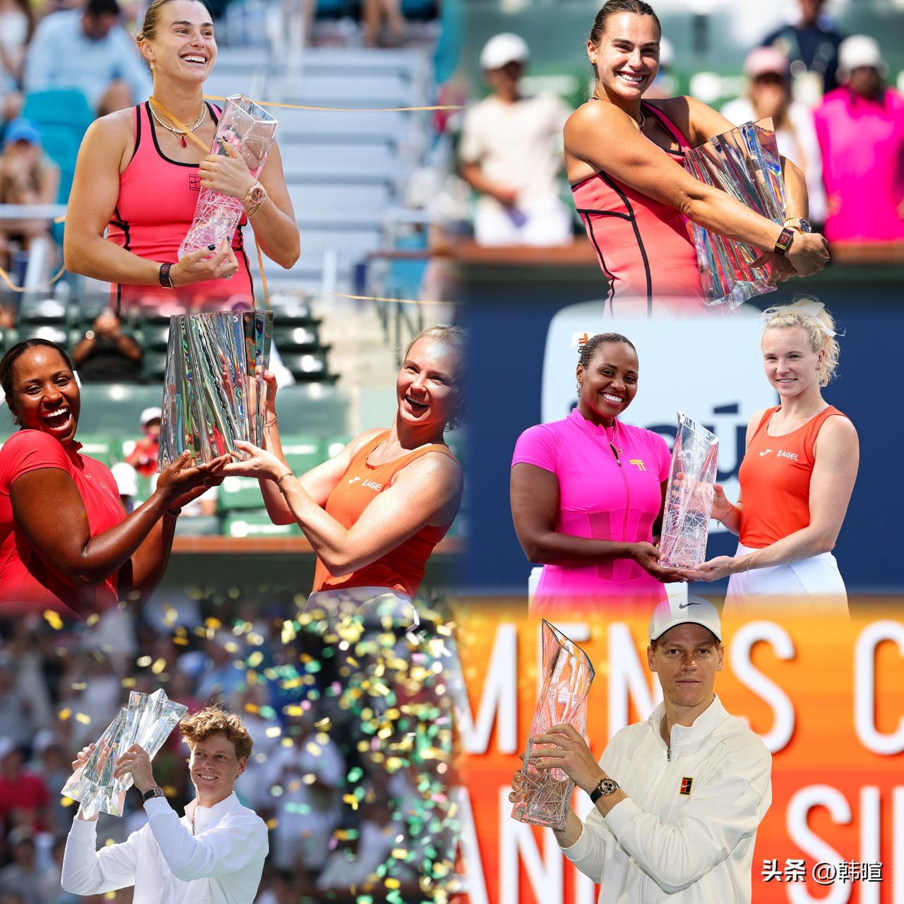 阳光双冠？大家一起啊[灵光一闪]
随着辛纳顺利包揽今年“阳光双赛”的男单冠军，今