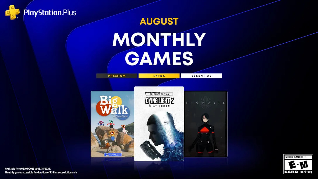 PS+会员8月份会免游戏阵容，8月4日至8月31日期间领取：欧美服《Big Wa