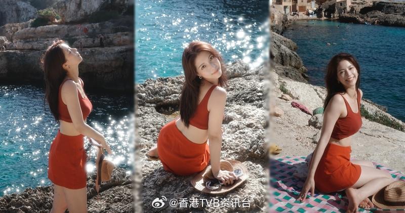 陈晓华分享海边日光浴美照 背心短裙秀火辣身材超吸睛陈晓华（Hera）7日在社交平