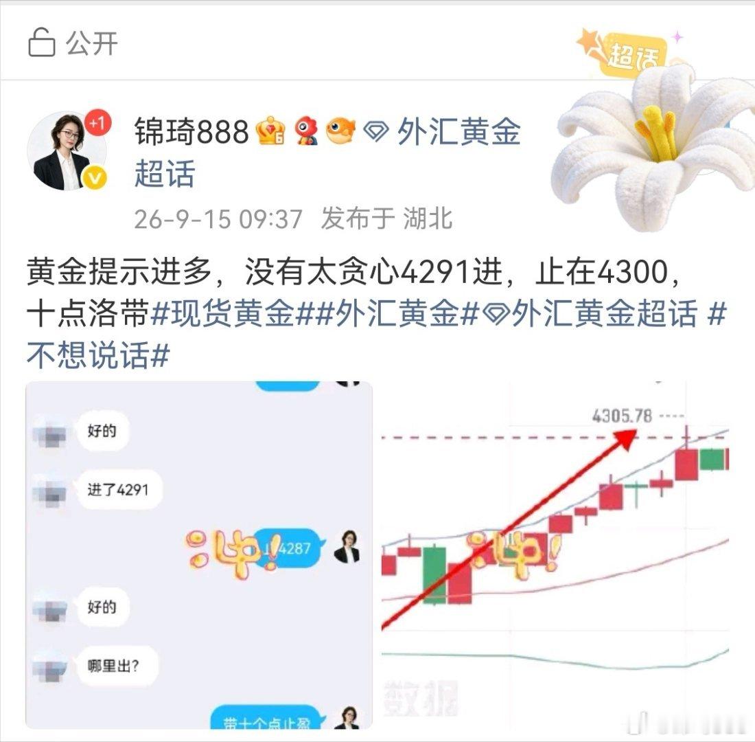 看准的不犹豫，50多典洛带就是基操现货黄金外汇黄金外汇黄金[超话] ​​​