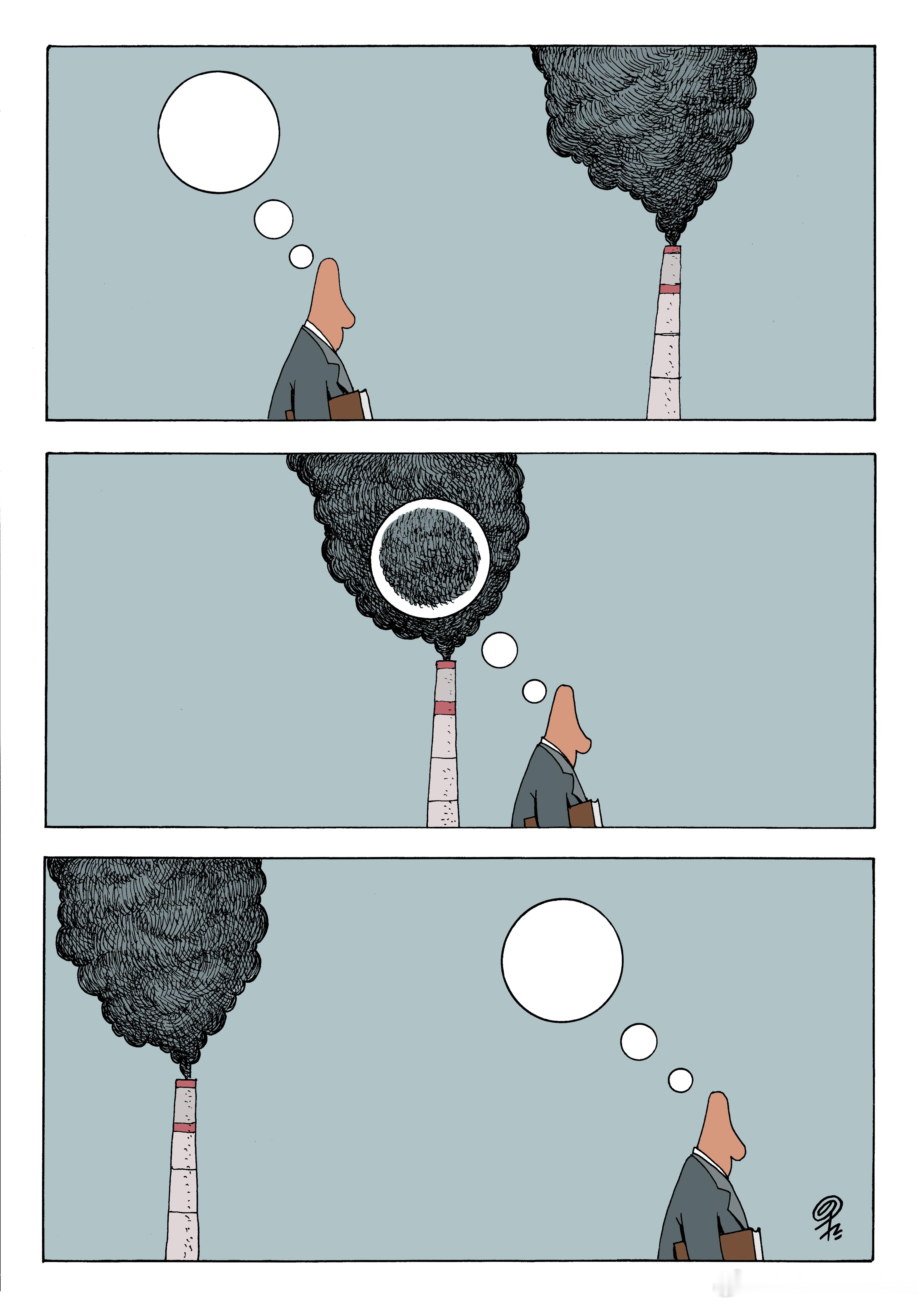 #早安# 环境怎么不算重要呢？（漫画/毕力格） ​​​
