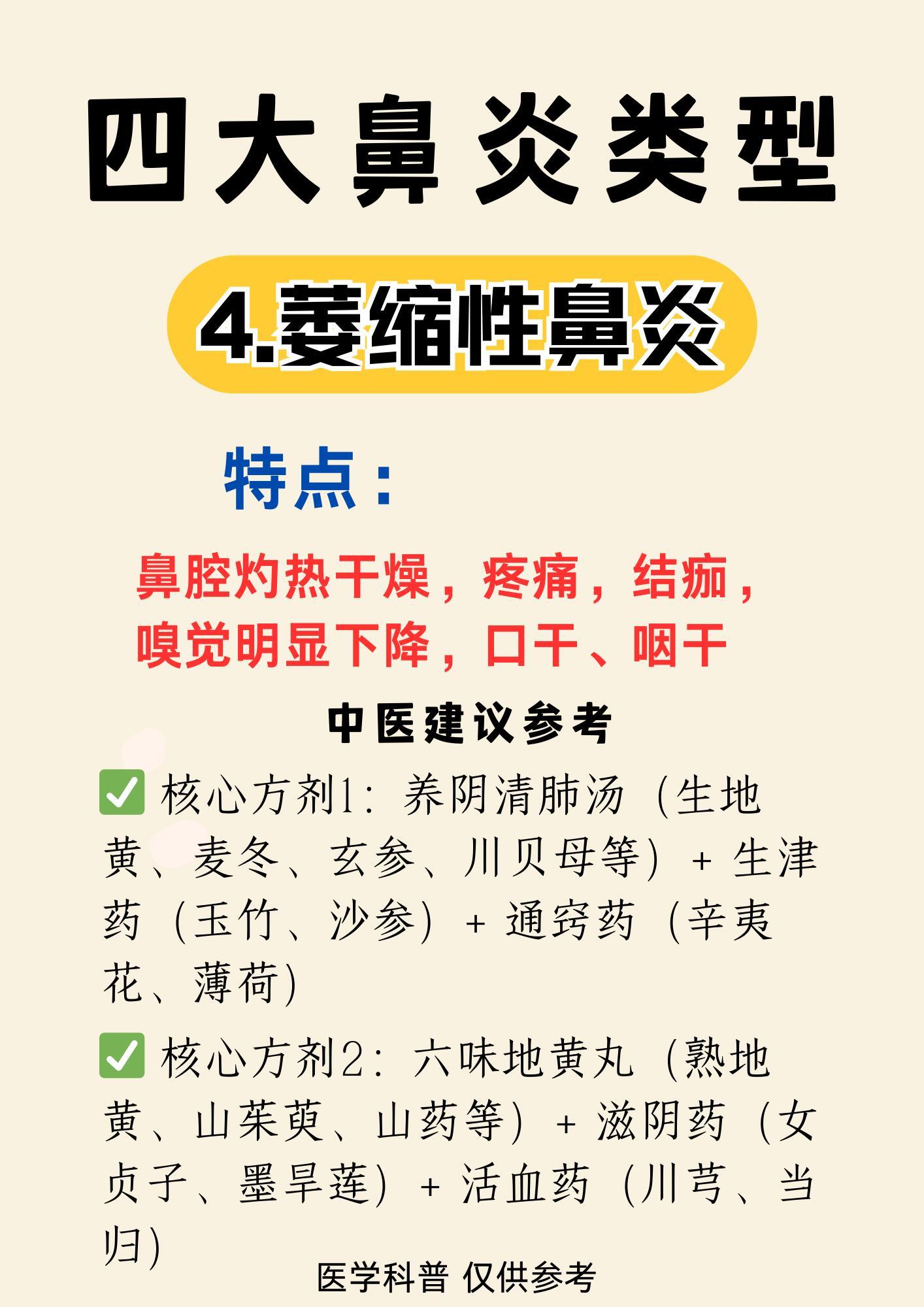 四大鼻炎类型，看看你是哪种 ​​​