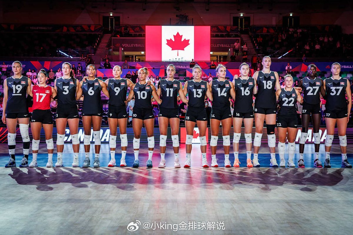 🇨🇦 加拿大队历史上首次获得VNL总决赛参赛资格。2026世界女排联赛