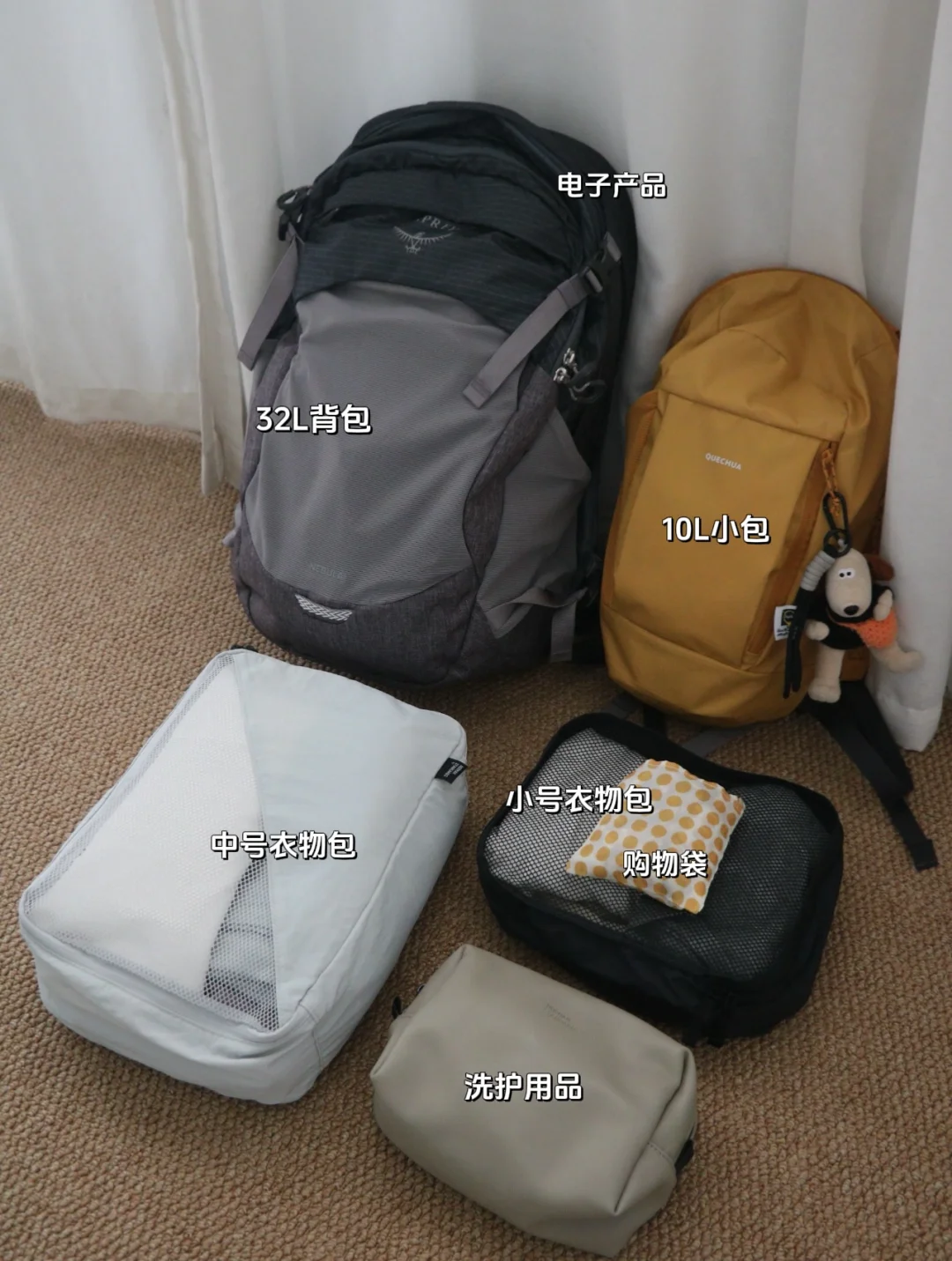 1个月背包旅行｜我的实用精简收纳系统