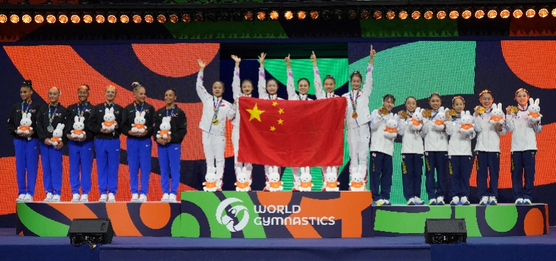 时隔20年，中国女团再夺体操世锦赛金牌，终结美国队七连冠
