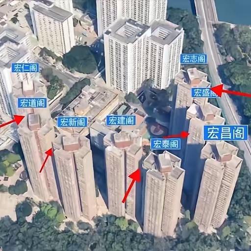 要不是宏福苑的大火，
真的不知道普通的香港低收入人群40多年前就住进了高层。
小