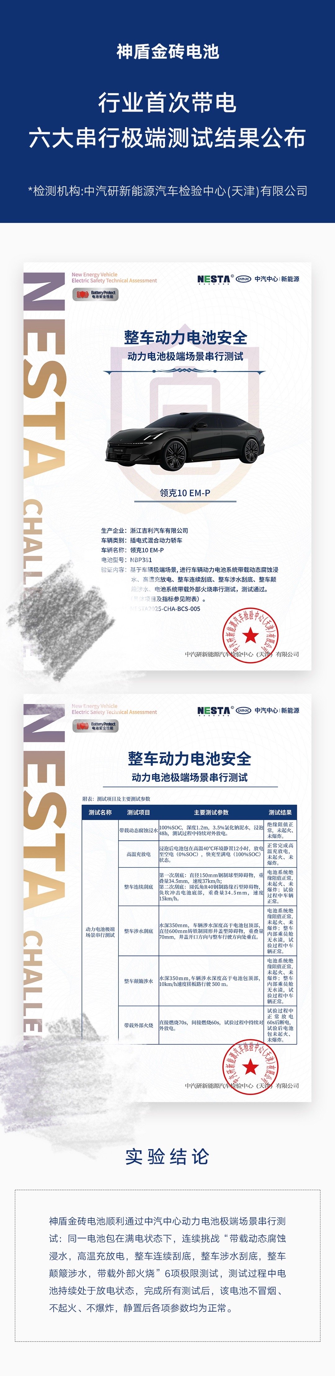 神盾金砖电池技术上新 今天吉利神盾金砖电池发布会捋得很清楚，领克10 EM - 