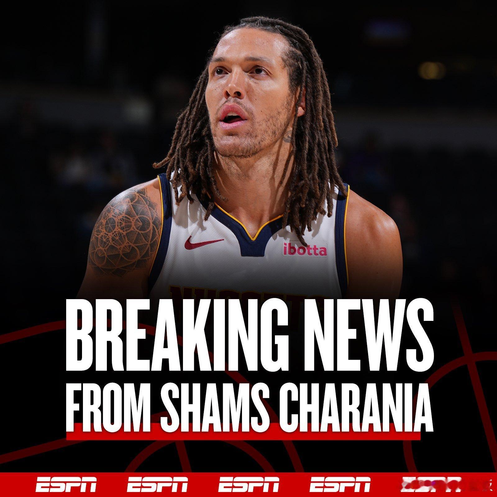 Shams：掘金队前锋阿隆·戈登将因右小腿拉伤缺阵数周！ ​​​