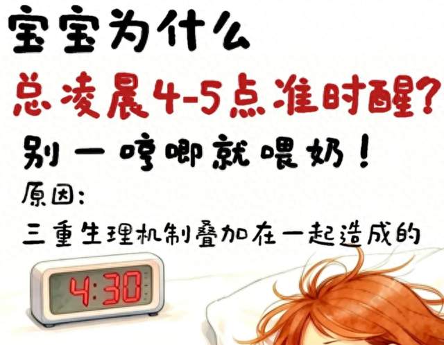 宝宝总凌晨四五点准时醒？弄懂原因，轻松改善夜醒