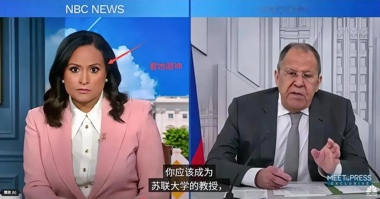 内容：美国记者问拉夫罗夫：这周俄罗斯轰炸了一家位于乌克兰的美国电子厂，很多人觉得