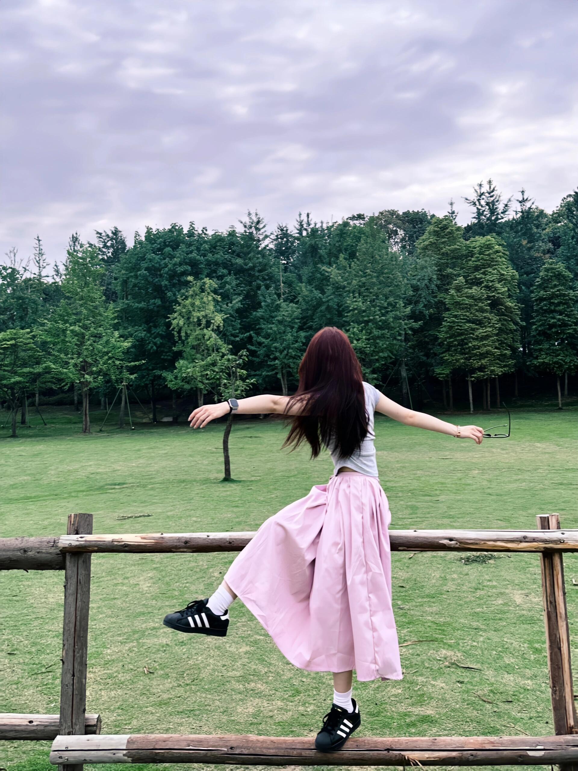 公园不露脸拍照姿势📸 