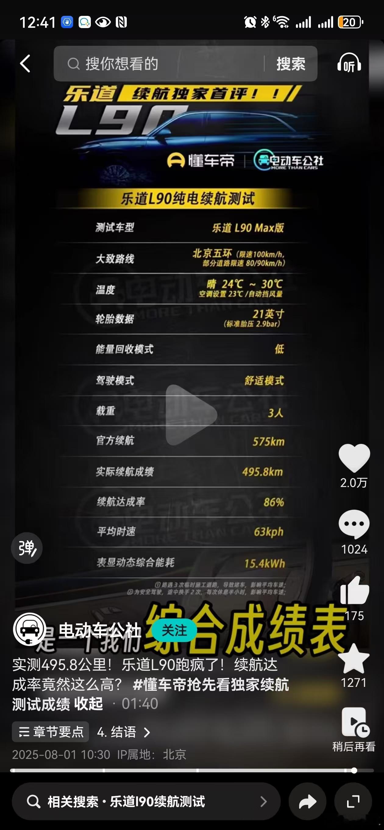 这种半夜跑续航你要说他没意义吧也有你要说他有意义吧好像也没均速63kph，还是夜