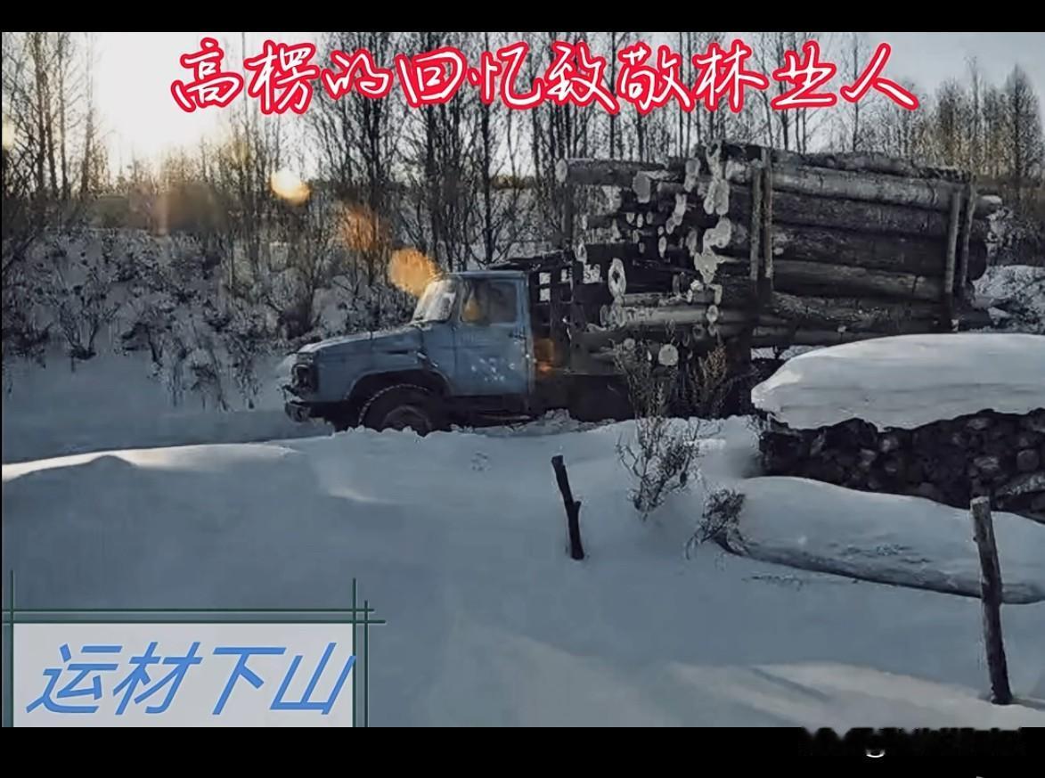 小时候，没经过人工雕琢的老家
当时运送木材的汽车，那时候的汽车应该叫“解放”，后