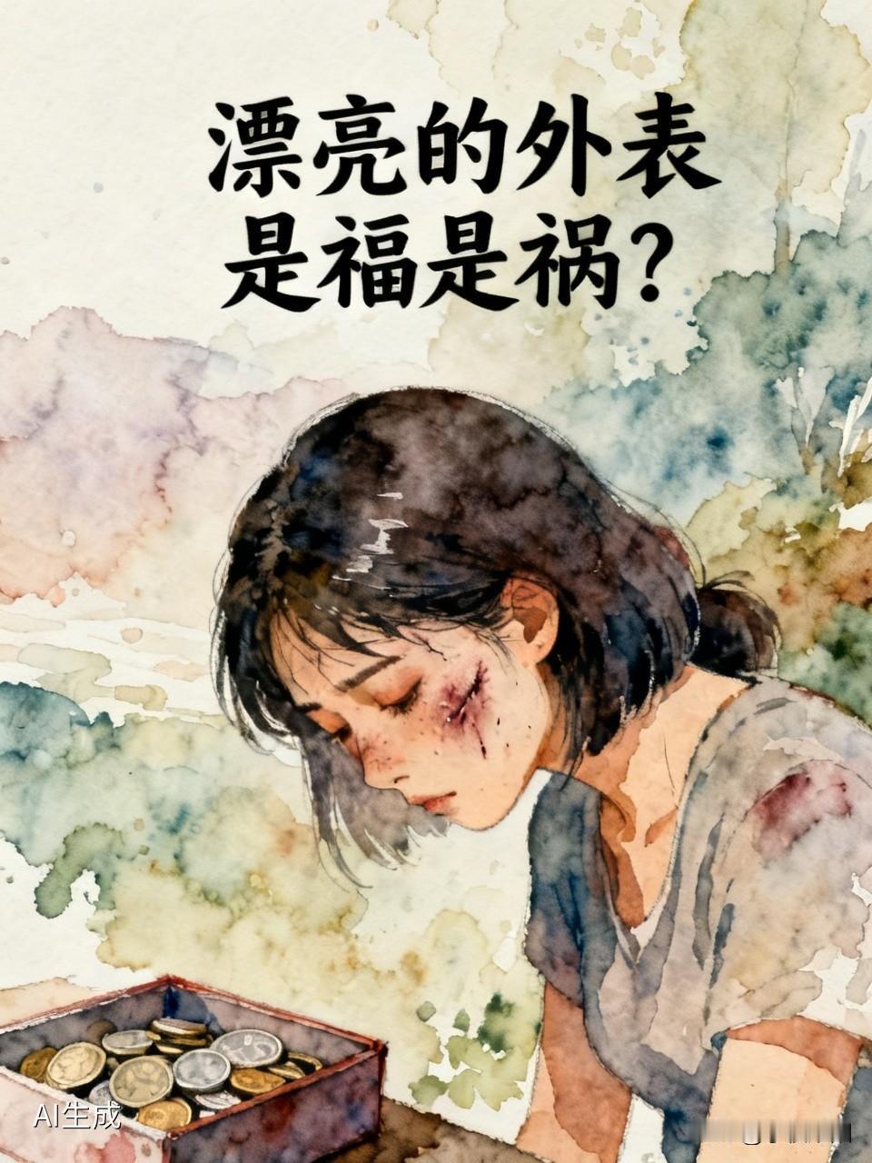 美女因为拒绝了男人的追求
结果惨遭硫酸毁容。
导致至今过得如同过街老鼠，没有一个