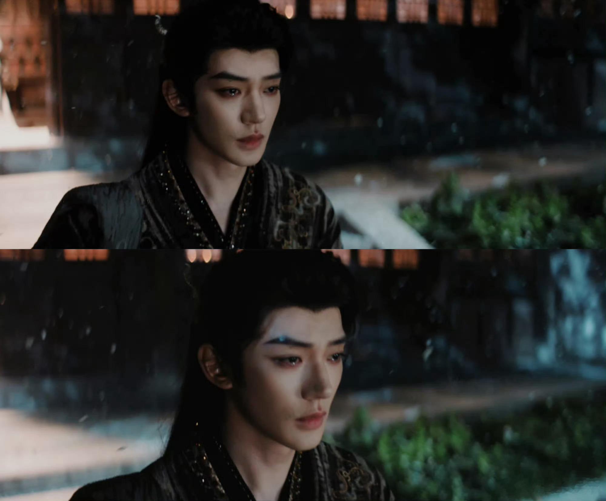 郭敬明晒邓为《百妖谱》风雪诀别原始帧，好会演的邓为，哭戏太美了，这一滴泪的破碎感