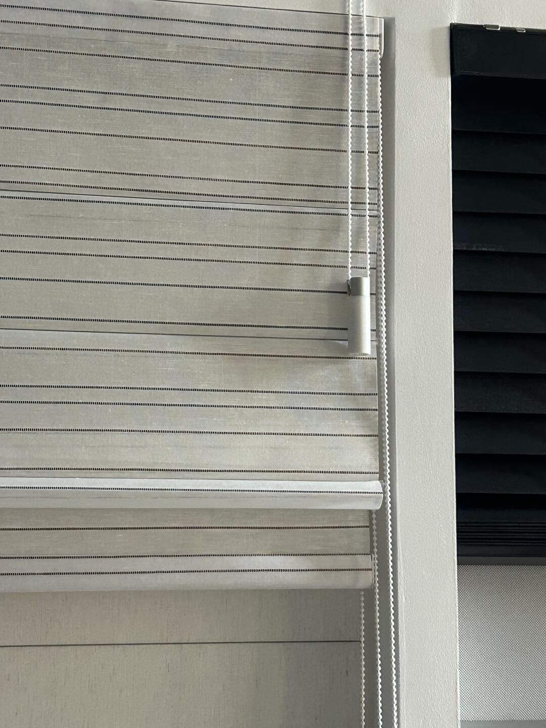 在淮南｜条纹亚麻罗马帘上新