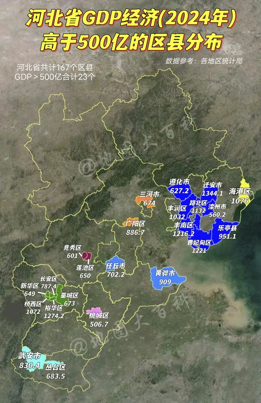 河北省一共有167个区县，区县数量着实不少，仅次于四川。2024年河北...