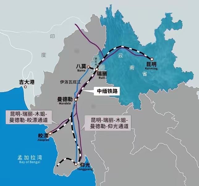 缅甸再次希望加速中缅铁路推进！

缅甸最近着急了，特别想快点修通中缅铁路。为啥这