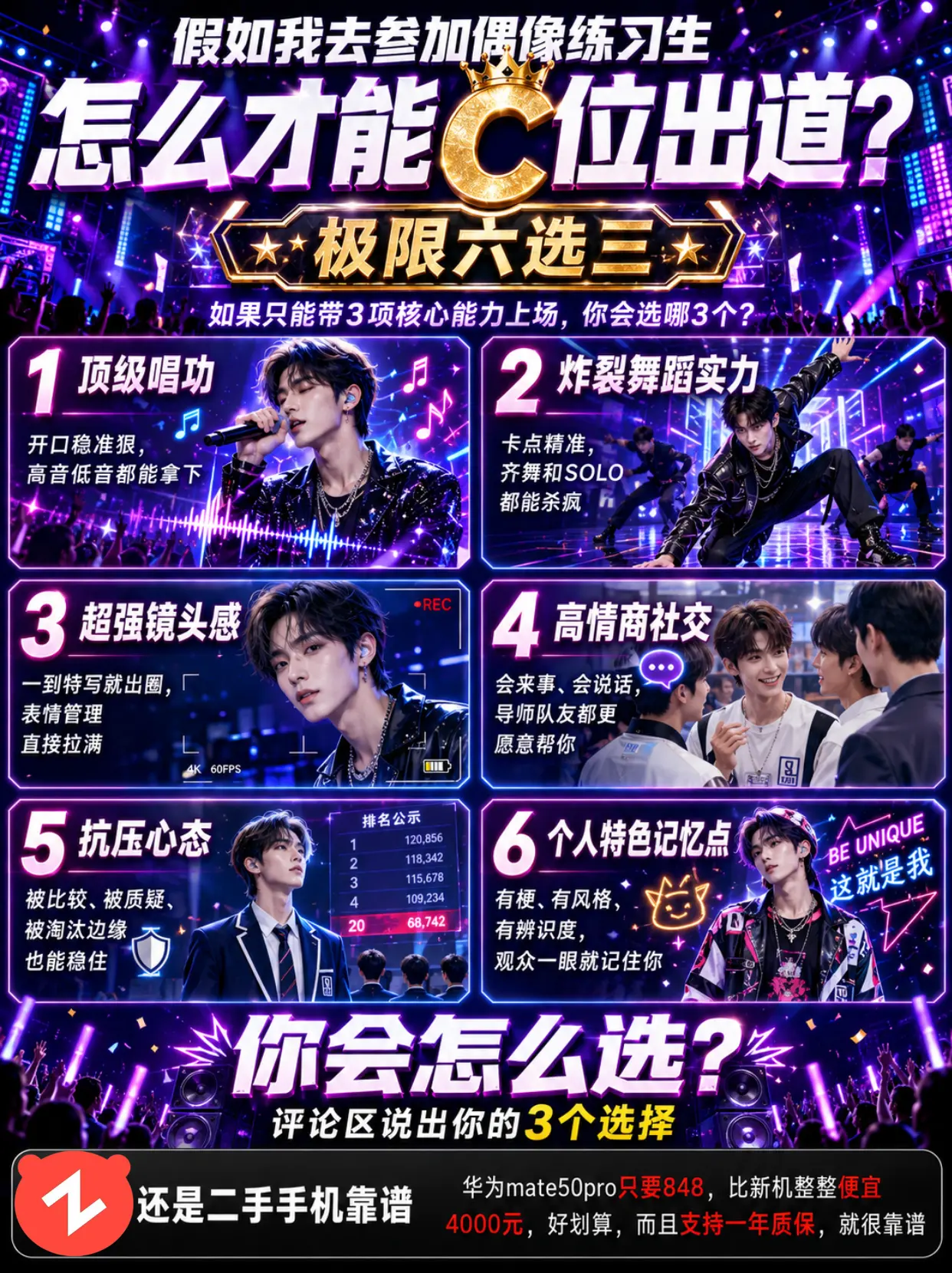 假如你重生去参加偶像练习生，你会怎么选