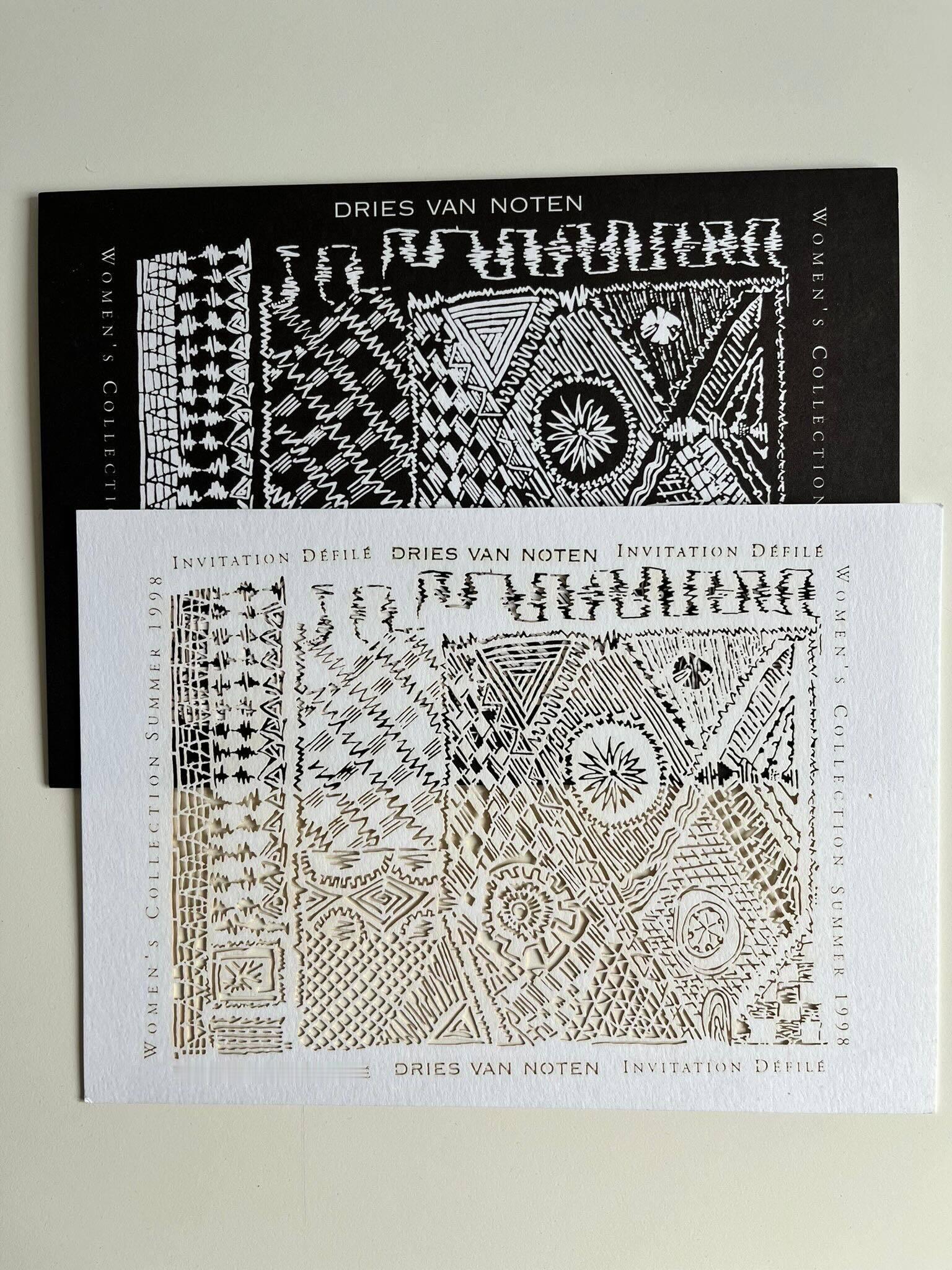 Dries Van Noten早期系列的碎片——原始产品图册、邀请函、明信片和印