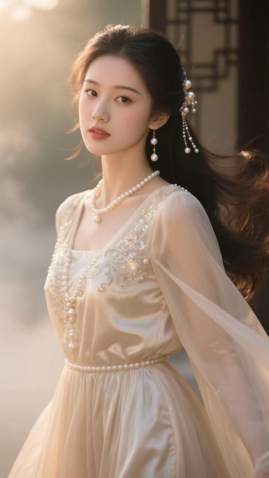 古典美人，珠光宝气，韵味十足