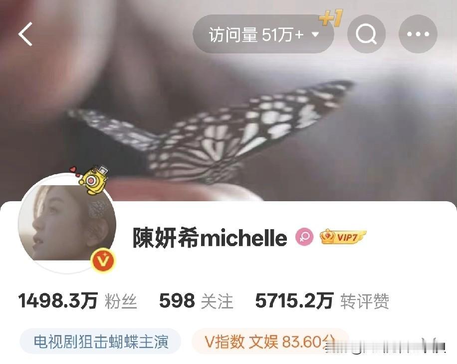 陈晓的大男主正剧，热度竟然比不上陈妍希的现偶剧？

社交账号访问量差了一大截。