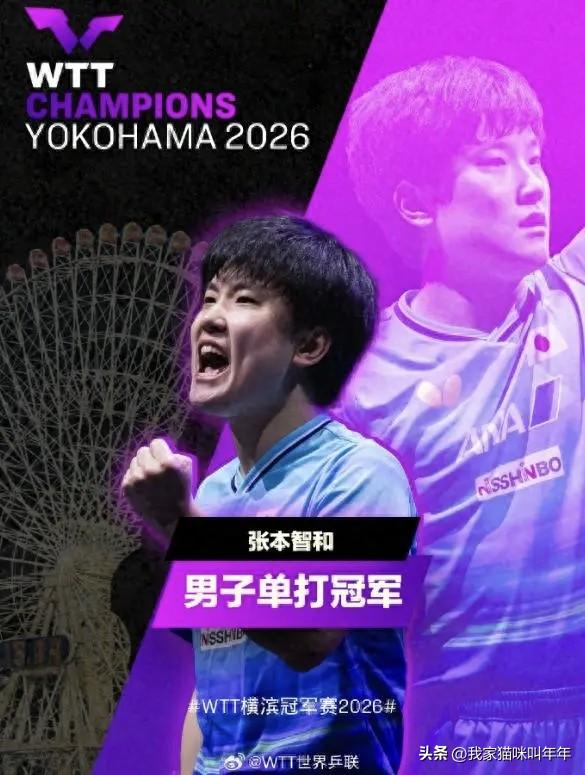 张本智和这个曾经总是被我们打哭的人获得了男子单打冠军，而我们却在这个被称为国球的