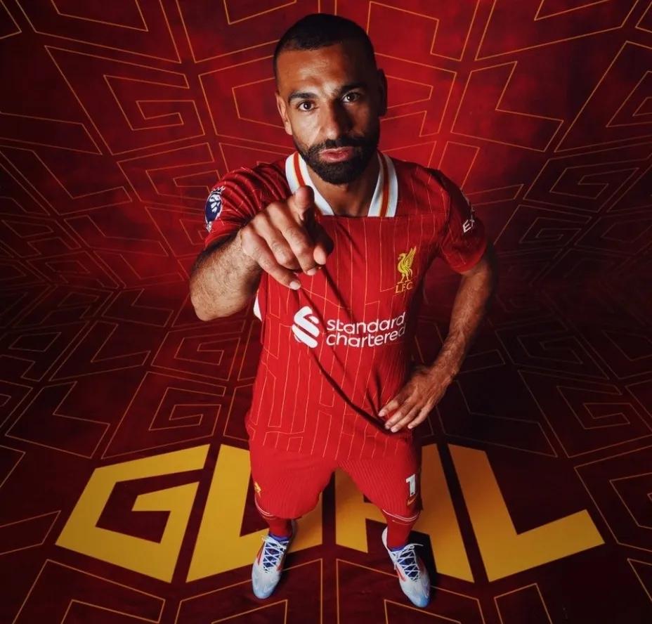 萨拉赫在英超首轮的9粒进球一览：

1、2017/18赛季首轮：沃特福德3—3利