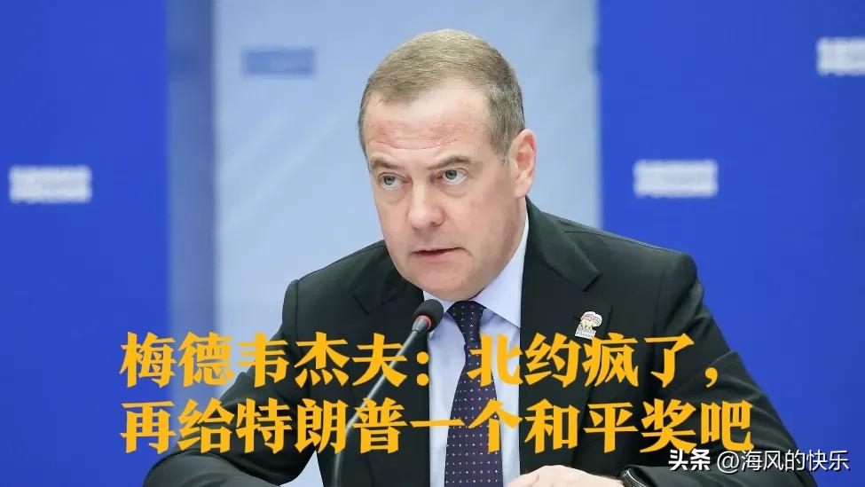 梅德韦杰夫：北约疯了，再给特朗普一个和平奖吧

   据外媒报道位于土耳其的北约