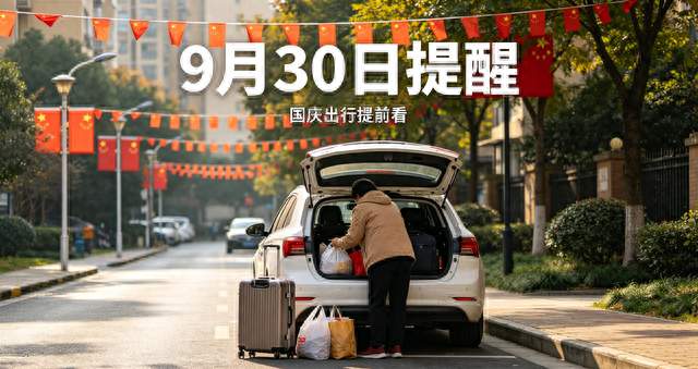 9月30日紧急提醒！明天起三件大事生效，国庆出门务必看