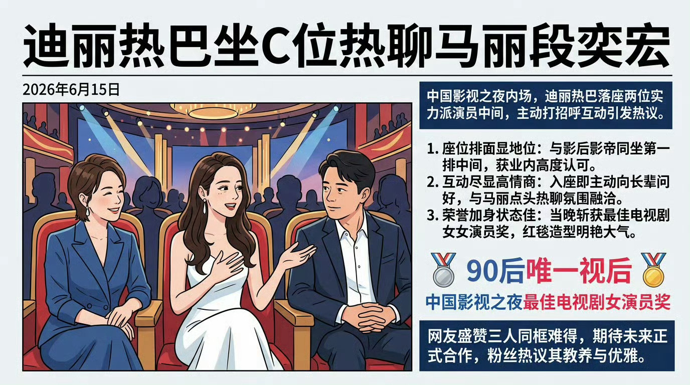 迪丽热巴迪丽热巴圈内待遇视后就该这个待遇啊 