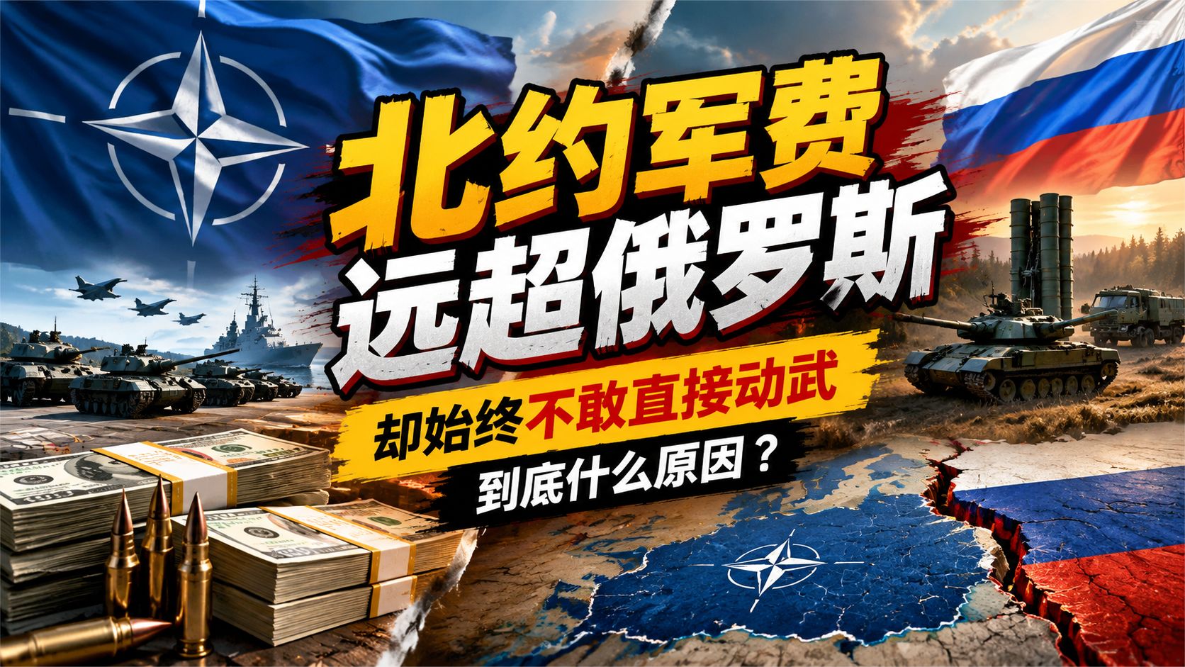 北约军费远超俄罗斯，却始终不敢直接动武，到底什么原因？