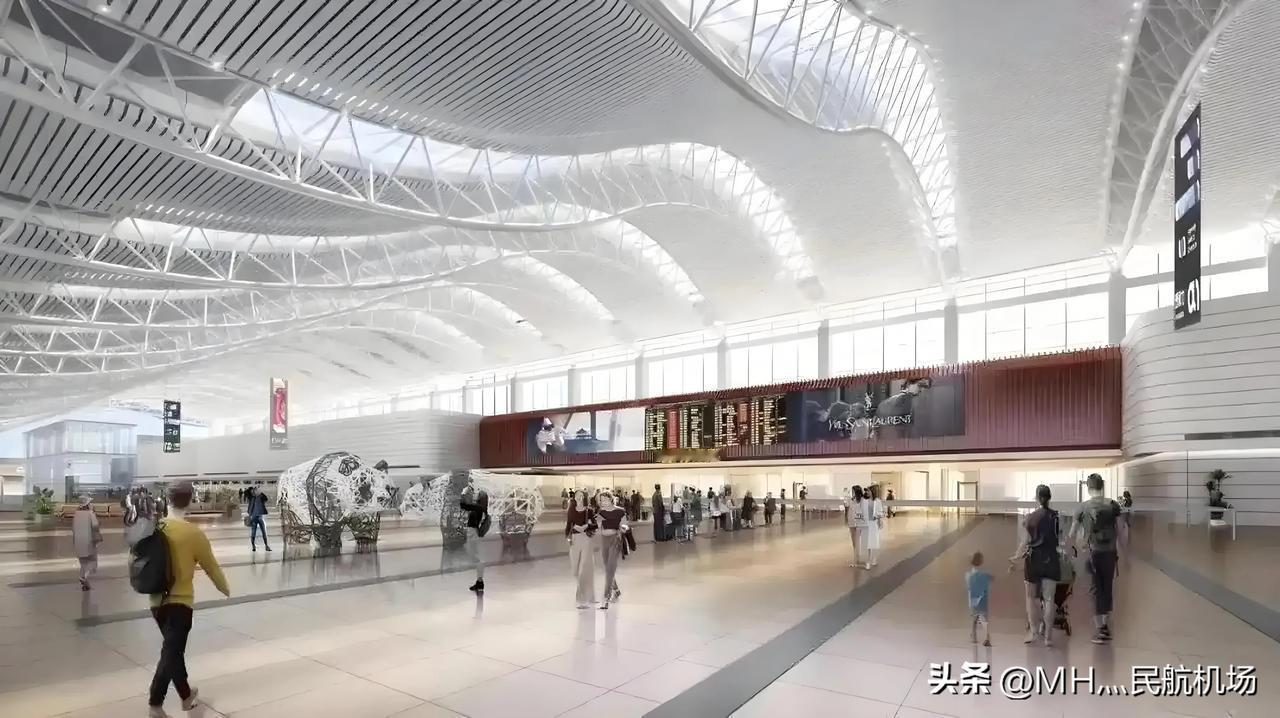 成都双流国际机场T1航站楼将于2025年2月24日正式启用。

• 改造亮点：T