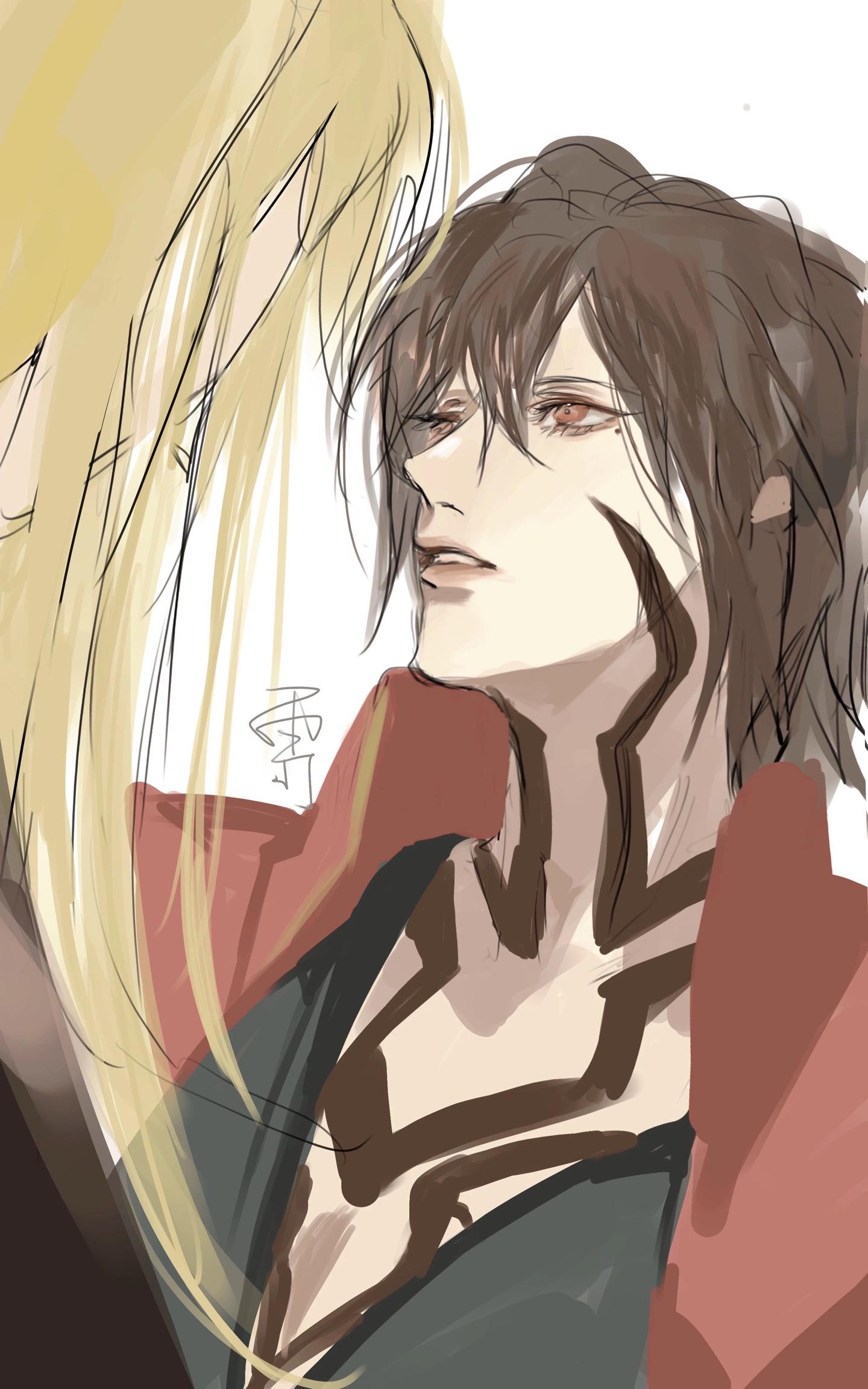 分享一下以前20-21年画的信酱。内含李信水仙，李信性转