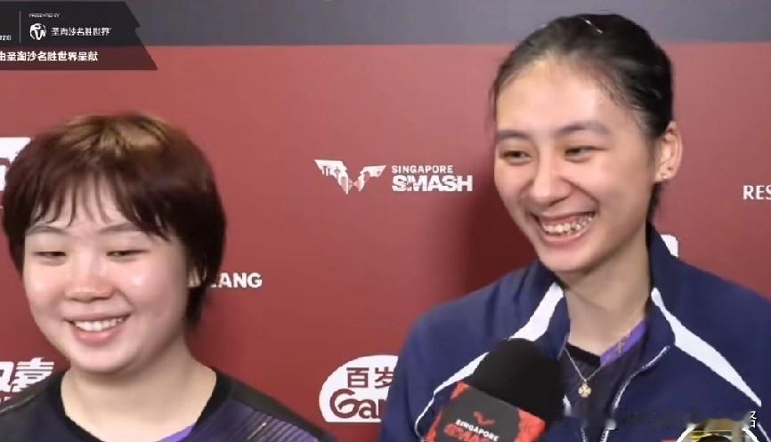 都说陈熠情商低，看采访绝对高情商。
陈熠和蒯曼女双赢了采访，蒯曼只说技战术，陈熠