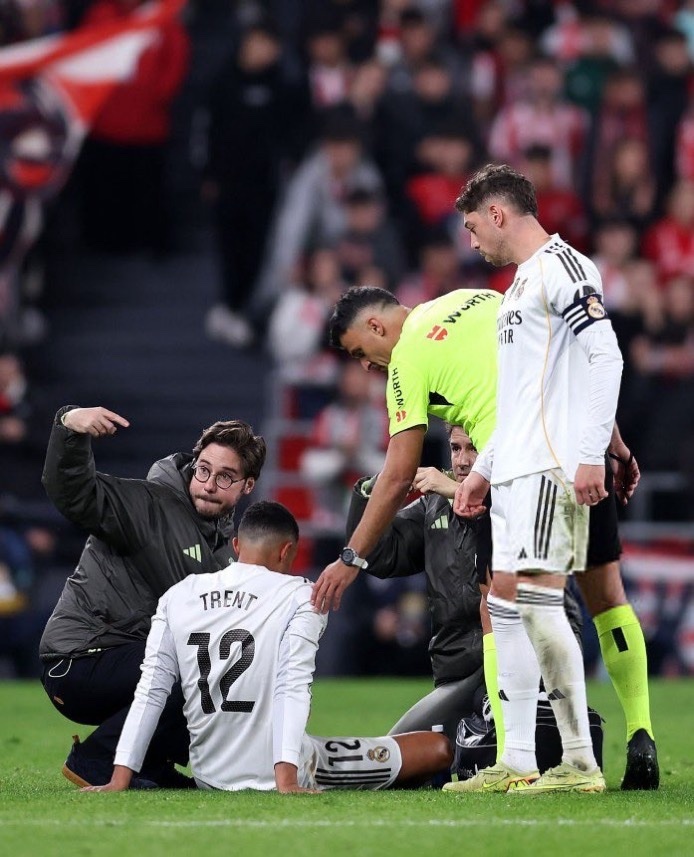 TimesSport：特伦特预计伤缺2个月。halamadrid