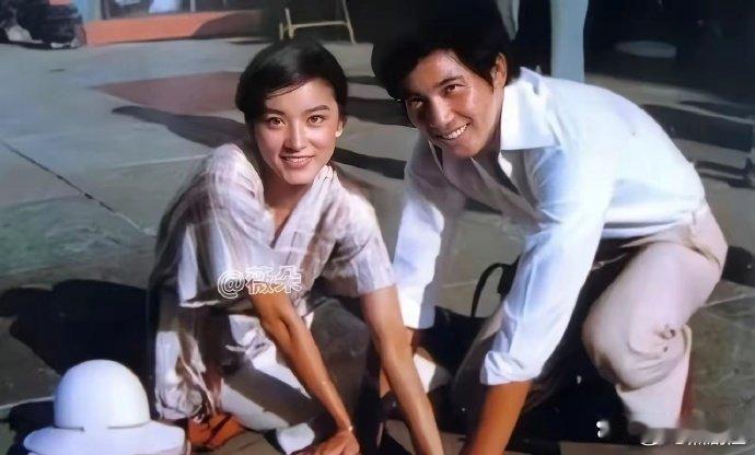 1978年林青霞和秦汉于美国，两个人的热恋期，好开心啊! 