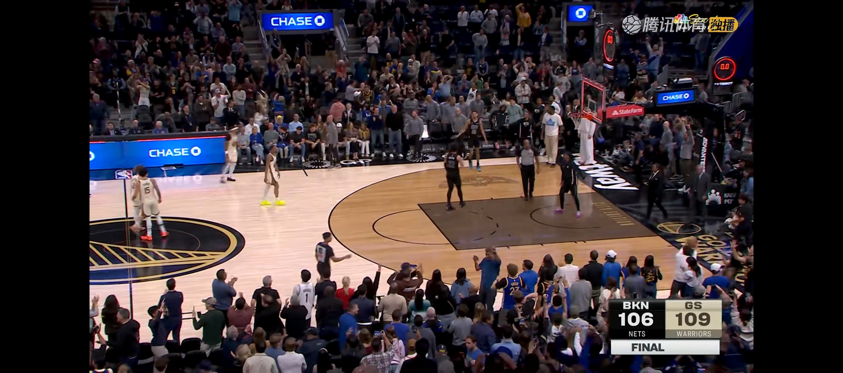 拿下！最近看球NBA和CBA，主队4胜0负勇士vs篮网勇士战胜篮网金州勇士