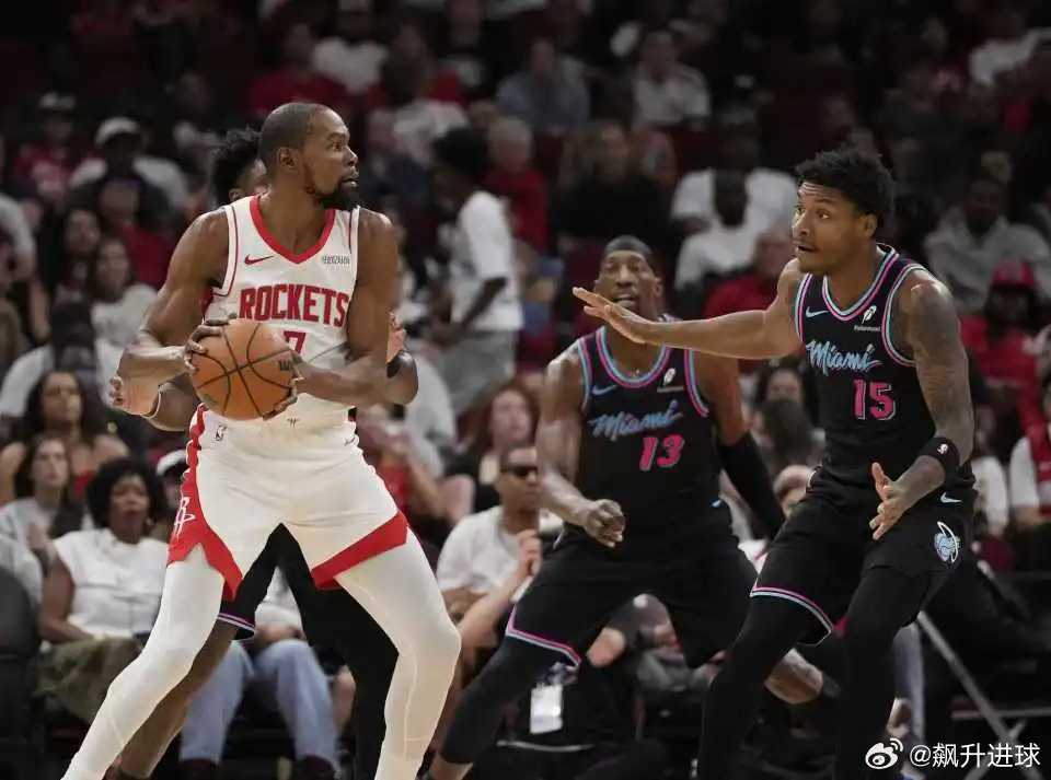杜兰特总分超乔丹！阿门压哨补篮火箭绝杀热火 阿德巴约32+21北京时间3月22日