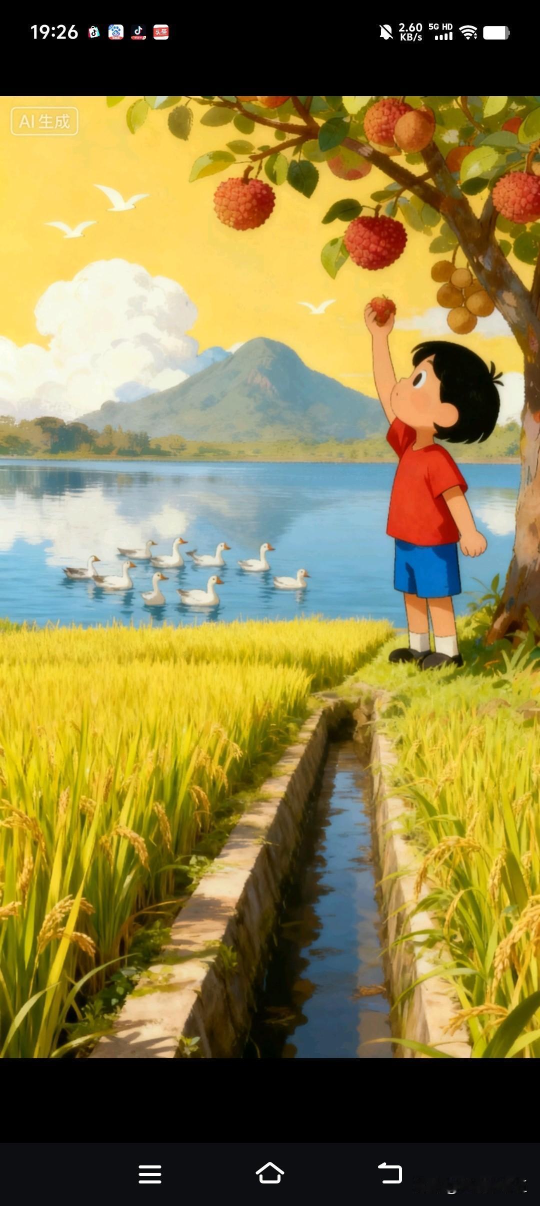 大洞水库，我的儿童“犯罪”记录
《大洞水库》原创，对话DS生成
 大洞水库夜景