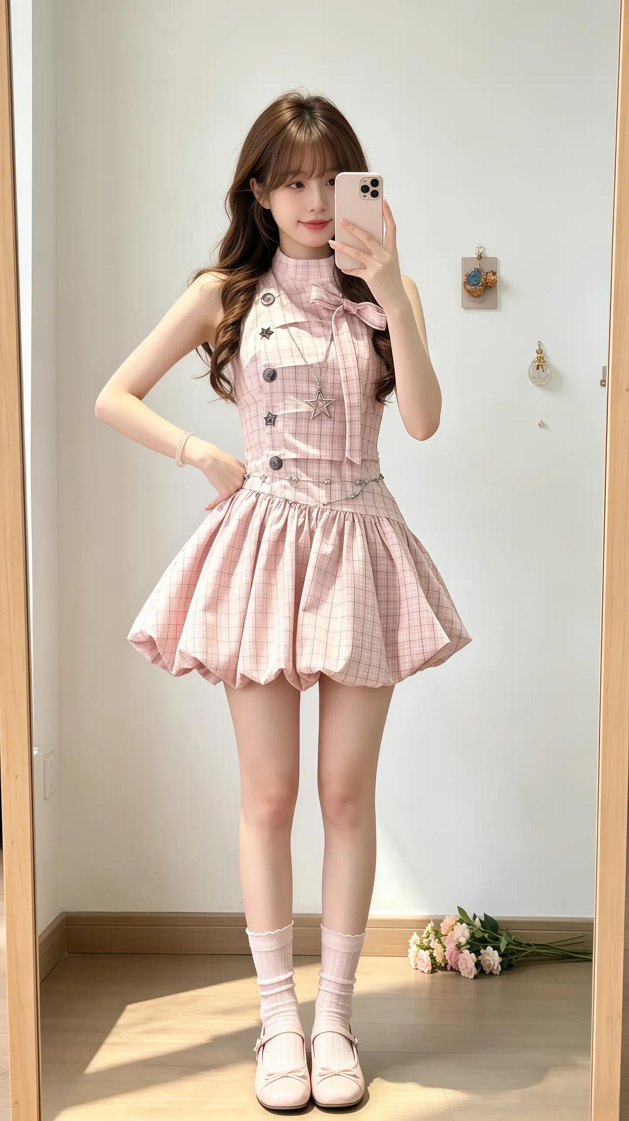 少女感穿搭 甜甜的小裙裙 夏季温柔系穿搭 甜美风小裙子 粉色初恋裙