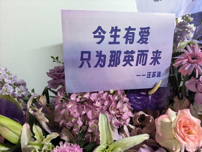 汪苏泷给那英送了花篮 那英演唱会花篮堆成山，汪苏泷的花篮凭一句“今生有爱，只为那