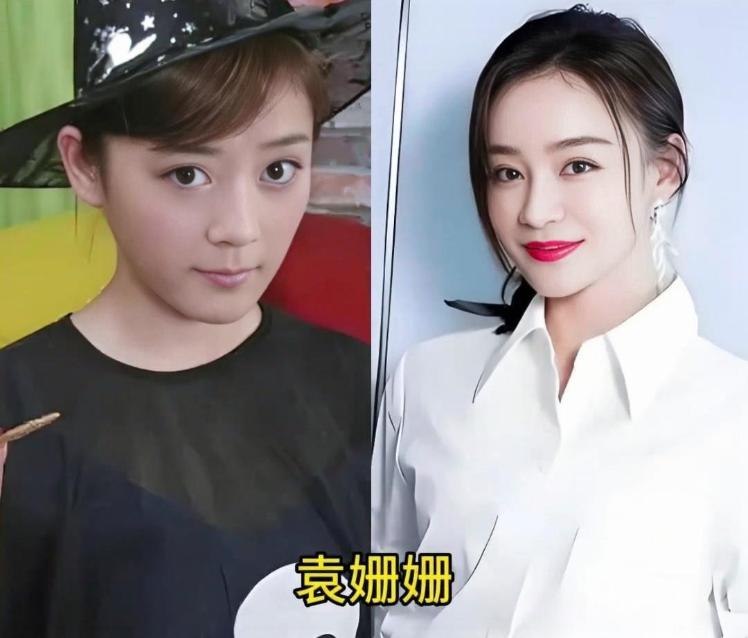 六位.明星的今昔对比:
袁姗姗从邻家女孩蜕成干练女神，
陈数从清新佳人进阶成优雅