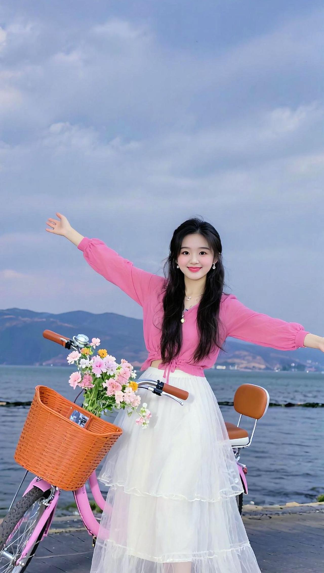 如果累了，就出去走走。
天空是你的，阳光是你的，心情是自己给的。
闻一闻花香，日