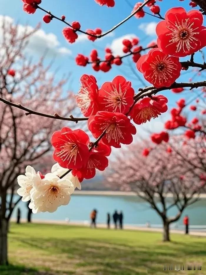 崭新又一天，
掀开新一篇；
阳光照大地，
天空好湛蓝；
虽觉有暖意，
衣着仍丰满